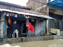 Sungai Cinambo Meluap, Hindari Jalan Rumah Sakit Bandung