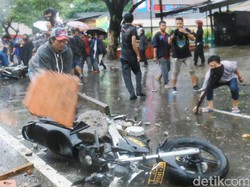 Polda Sulsel Kejar Pembakar Motor Patroli dalam Bentrokan di Kampus Unismuh