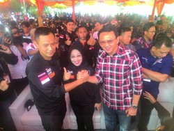 Deklarasi Kampanye Damai, Ahok dan Agus Yudhoyono Salam Komando