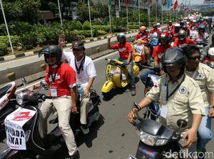 Pemotor Masuk ke Jalan MH Thamrin saat Pawai Pilgub DKI, Ini Kata Polisi