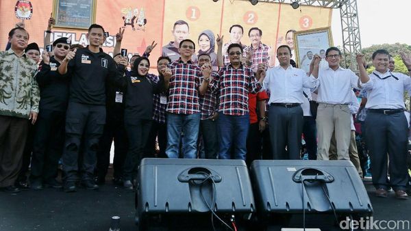 Cagub-Cawagub DKI Deklarasi Kampanye Damai