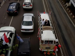 Anies-Sandi Salip Agus-Sylvi Menuju Bundaran Patung Kuda