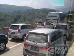 Tabrakan 2 Kendaraan di Km 110 Tol Purbaleunyi, Arah Bandung Macet 6 Km