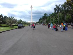 Berkat Mereka, Monas Langsung Bersih Usai Pawai Pilgub DKI