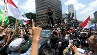 Begini Gaya Cagub-Cawagub DKI Pawai Kampanye Damai