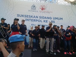 Kapolri dan Menlu Hadiri Kirab 190 Bendera Jelang Sidang Interpol ke-85