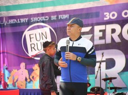 Ketua MPR Ramaikan Lomba Lari dengan Gowes Sepeda di Sentul