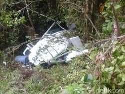 Helikopter Crash Landing di Jenggelo Timika, Begini Penampakannya