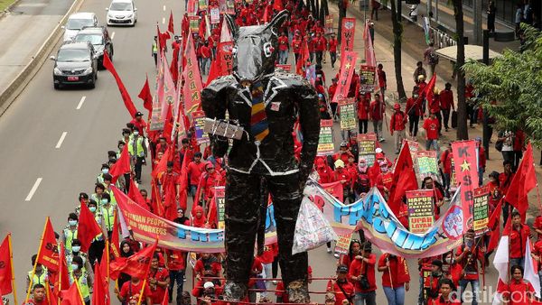 Demo Buruh Susuri Thamrin