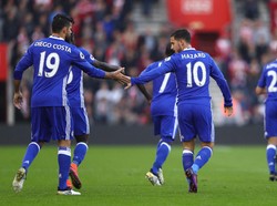 Hazard dan Costa Bawa Chelsea Tundukkan Soton 2-0