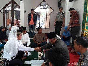 Tahanan ini Menikah di Kantor Polres Inhil Riau