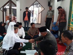 Tahanan ini Menikah di Kantor Polres Inhil Riau