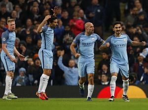 Ada Banyak Wajah Bahagia di City Usai Kemenangan atas Barca