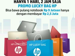 Lucky Bag! Bayar Rp2,5 Juta untuk Laptop HP Seharga Rp9 Jutaan