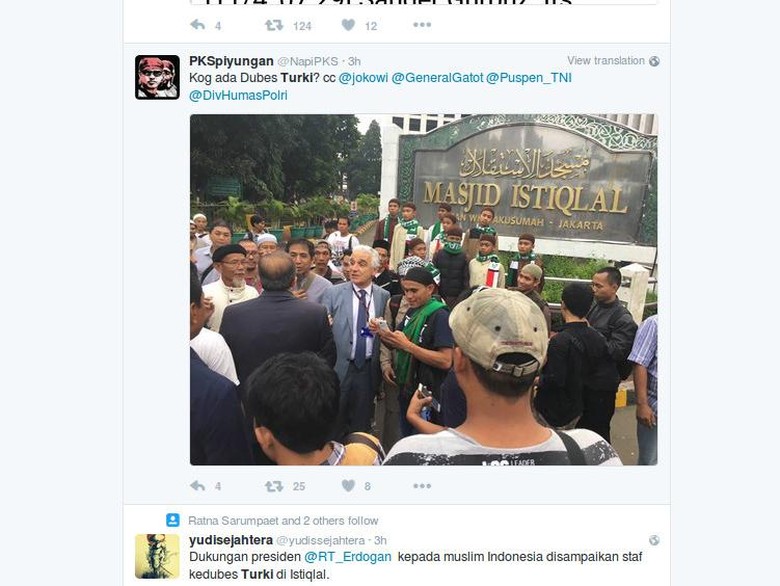 Viral di Medsos, Kedubes Turki Bantah Dukung Demo 4 November