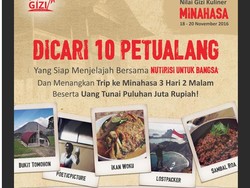 Mau Liburan Gratis ke Minahasa dan Dapat Uang Puluhan Juta Rupiah? Ikut Saja Lomba Jelajah Gizi!