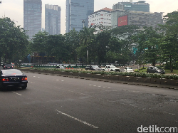 Jelang Demo Depan Istana, Lalin di Sekitar Sudirman-Thamrin Lengang