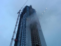 Api di Proyek Gedung Baru di Karet Bivak Padam, Dipicu Korsleting Listrik