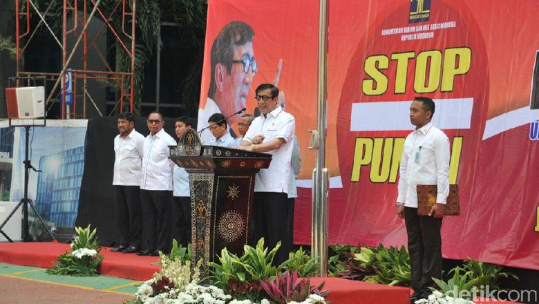 Yasonna: Tak Ada Ampun Bagi Jajaran Kemenkum HAM yang Terlibat Pungli