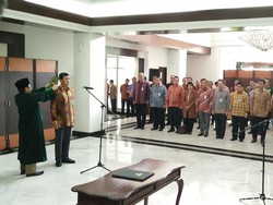 Marsma Trisno Hendradi Dilantik Jadi Sesmilpres Gantikan Marsda Hadi Tjahjanto