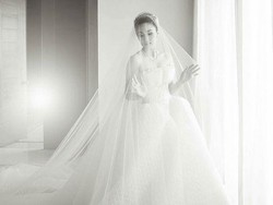 Menikah, Sandra Dewi Seperti Princess dengan Gaun Pengantin Karya Adrian Gan