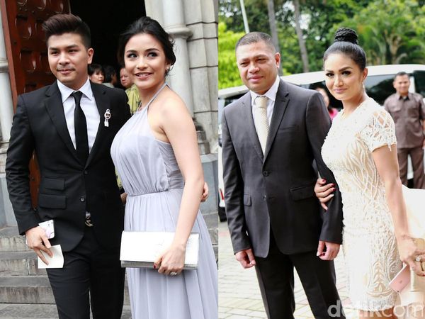 Pasangan Selebriti di Pernikahan Sandra Dewi