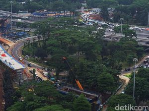 Penampakan Terkini Proyek Simpang Susun Semanggi