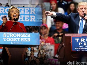Pilpres AS: Duel Sengit Trump vs Hillary