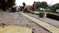 Penataan Trotoar di Jakarta Terus Dikebut