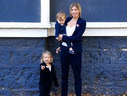 Pemilu Amerika Serikat, Pendukung Hillary Clinton Voting Pakai Setelan Jas