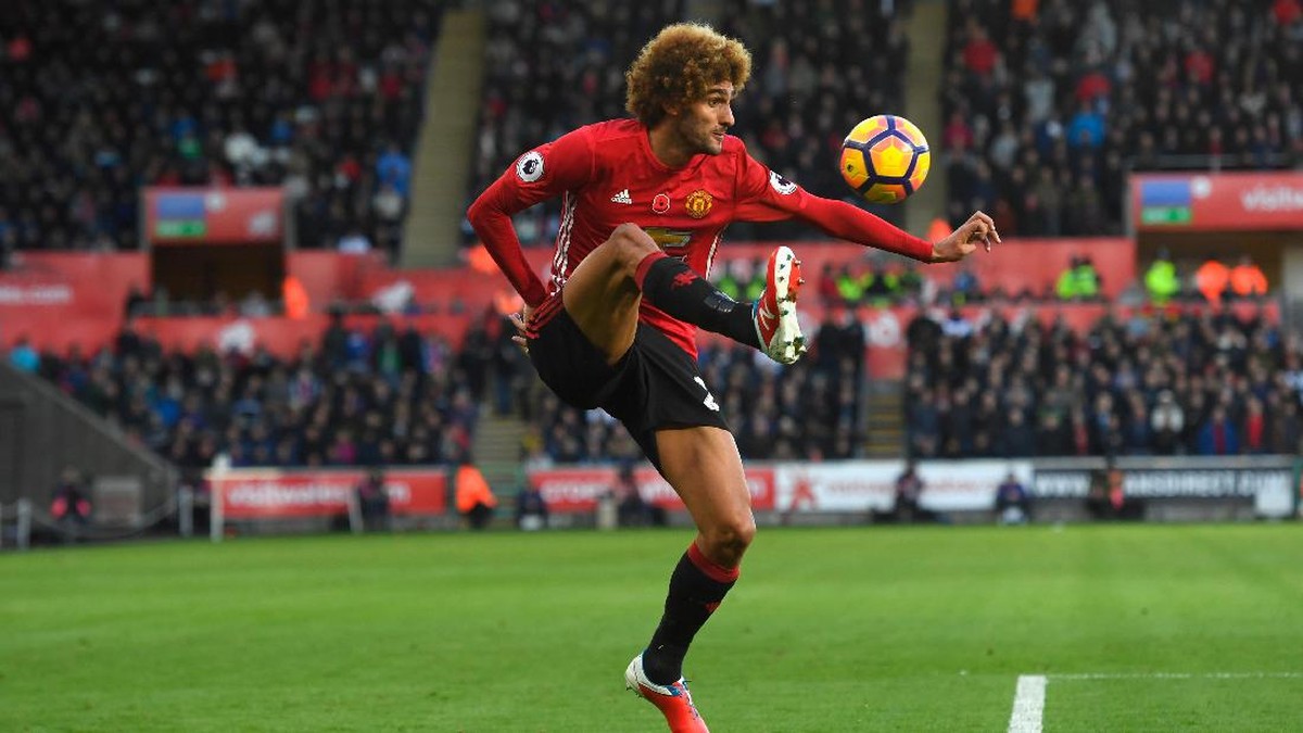 Gelandang Manchester United Marouane Fellaini (Foto: Getty Images/Stu Forster)