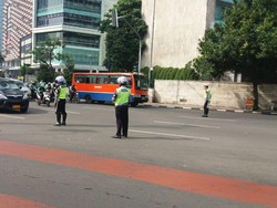 Hening Cipta Hari Pahlawan, Lalin Bundaran HI dan Pancoran Ditutup Sejenak