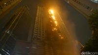 Begini Penampakan Kebakaran Apartemen Neo Soho