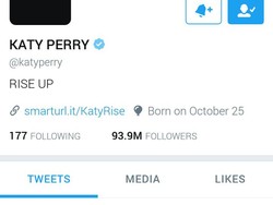 Protes Kemenangan Trump, Penyanyi Katy Perry Hitamkan Akun Twitter