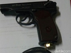 Penampakan Airsoft Gun Pemotor yang Ditembakkan ke Petugas Dishub di Mampang