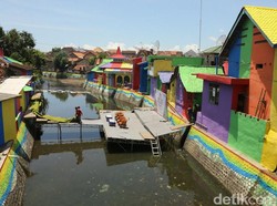 Banyuwangi Berwarna, Bantaran Pemukiman Sungai Kalilo Makin Cantik