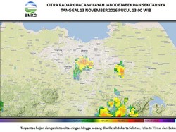 BMKG: Jabodetabek dan Sebagian Jabar Diguyur Hujan Lebat Sore Ini