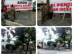 Baliho Tangkap Ahok Dicopot, Polisi: Utamakan Pendekatan Persuasif