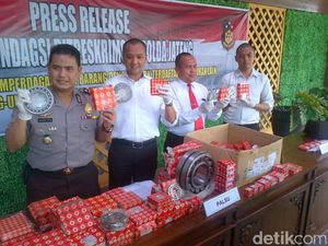Polisi Razia Toko di Semarang, Sita 350 Laker Palsu
