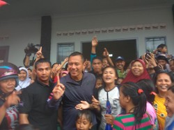 Lari Militer meski Diguyur Hujan di Kampanye, Agus Yudhoyono: Geber Terus!