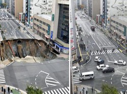 Jalan Ambles Raksasa di Jepang Mulus Kembali hanya dalam Waktu 2 Hari