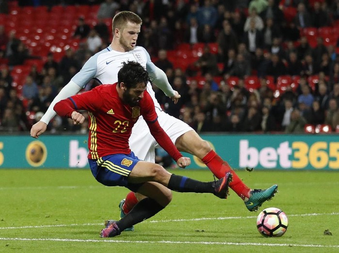 Dua Gol Spanyol di Menit-Menit Akhir Batalkan Kemenangan Inggris