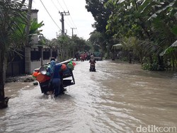 Hujan Deras di Bojonegoro akibatkan Sungai Pacal Meluap