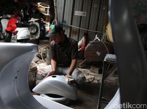 Modifikasi Vespa Gembel Merusak Komponen Asli