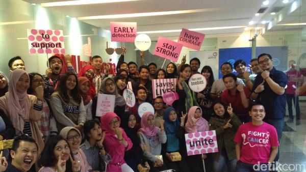 Intip Serunya Kegiatan Peduli Kanker Payudara di Markas Detik dan CNN