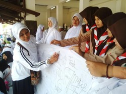 Ribuan Santri di Pasuruan Apel Akbar untuk Ikrar NKRI Harga Mati