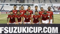 Skuat Garuda berfoto sebelum laga dimulai.