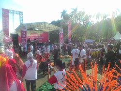 Ratusan Orang Ikuti Parade Bhinneka Tunggal Ika di Patung Kuda, Jakarta