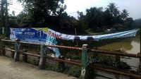 Sejumlah Alat Peraga Kampanye Cagub-Cawagub di Banten Rusak