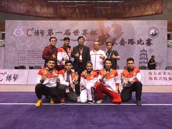 Indonesia Raih 3 Emas di Hari Pertama Kejuaraan Dunia Wushu Taolu I 2016